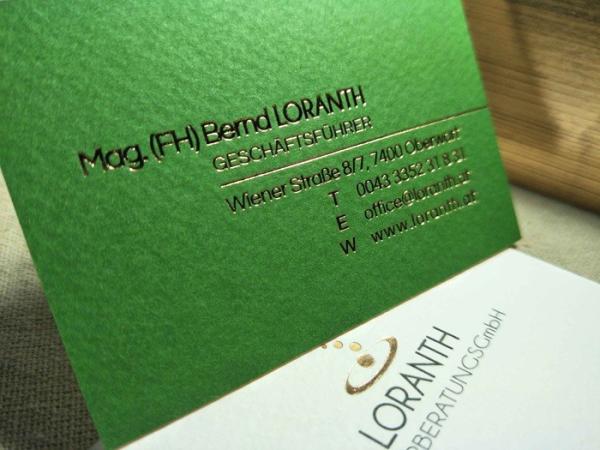 Gold Foil Business Card Printing 700gsm