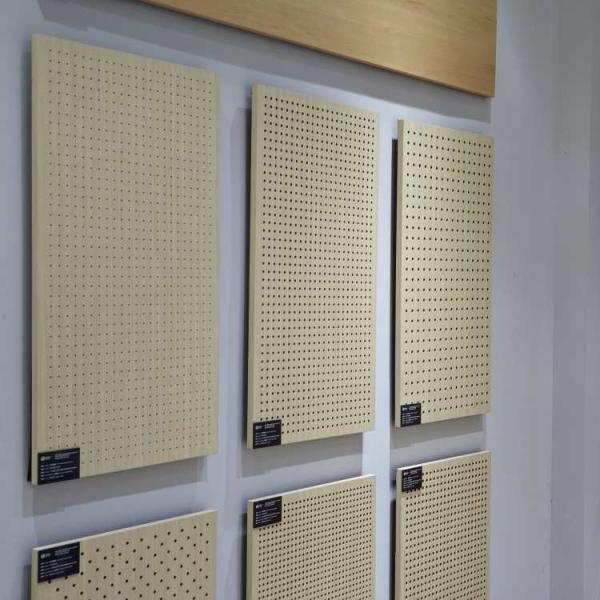 15mm 18mm Thick Micro Perforated Acoustic Panels E1 Grade 0.8 NRC Sound Absorption