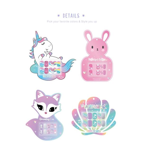 Delicate Acrylic Press On Nails With Glue Full Cover Artificial Press On Nails