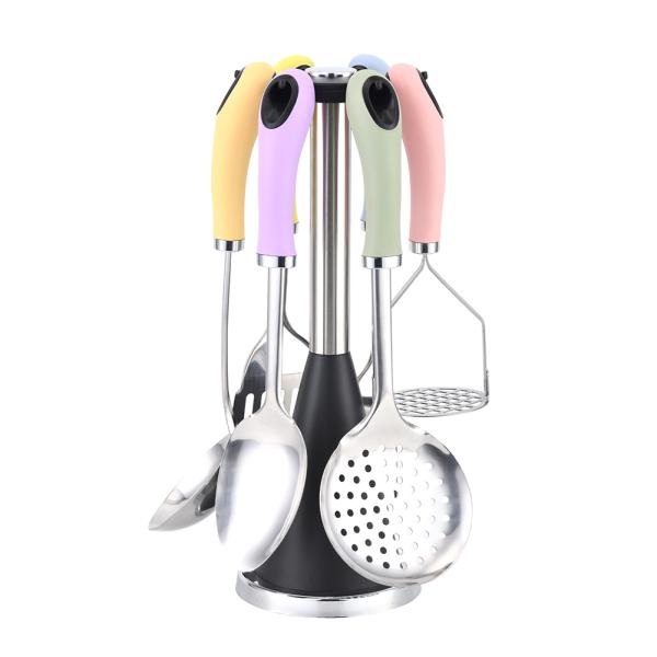 Nordic Home Cooking Tools Set with Macaron Color and TPR Material Kitchen Accessories