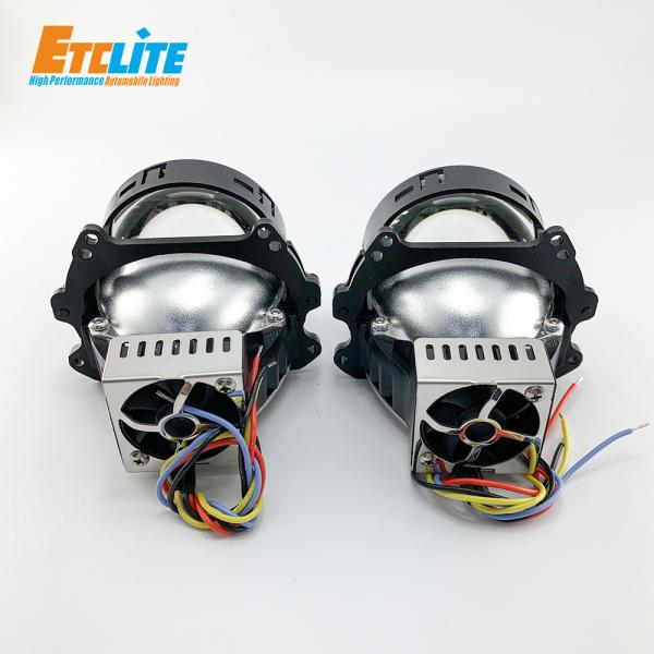100W LED Projector Lens , 16000Lm Aluminum Dual Beam Projector Headlight