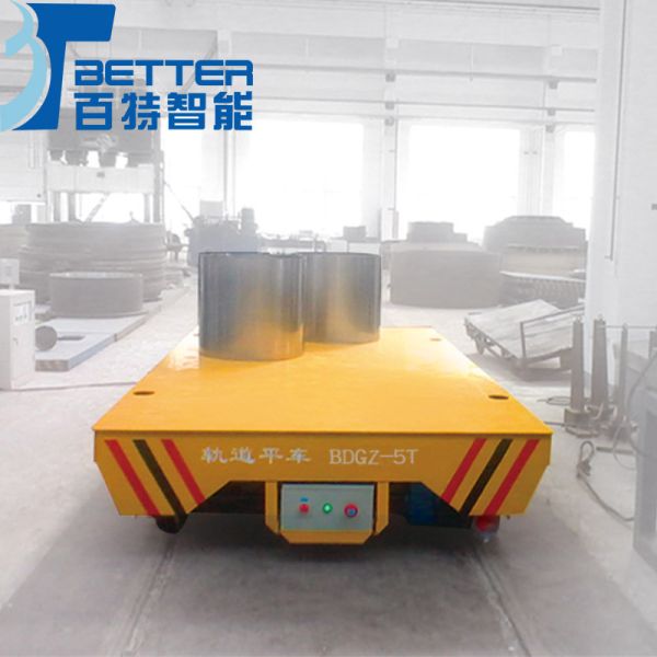 Steel 1-300 Ton Transfer Cart Kpw-30t Industrial Transfer Trolley