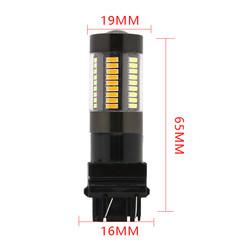 LED Brake Turn Signal Lights 1157 3157 7443 4014 66SMD Dual Color White Yellow 12V Switchback