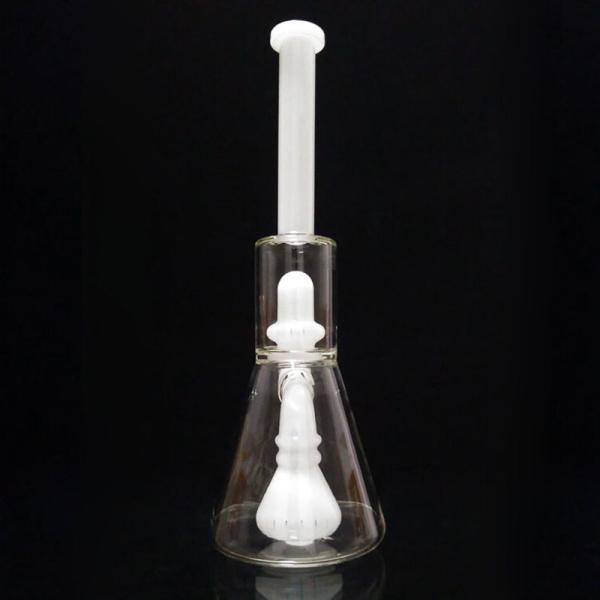 Heady Unique Scientific Glass Bong With 18mm Bowl Perc Glass Water Pipe