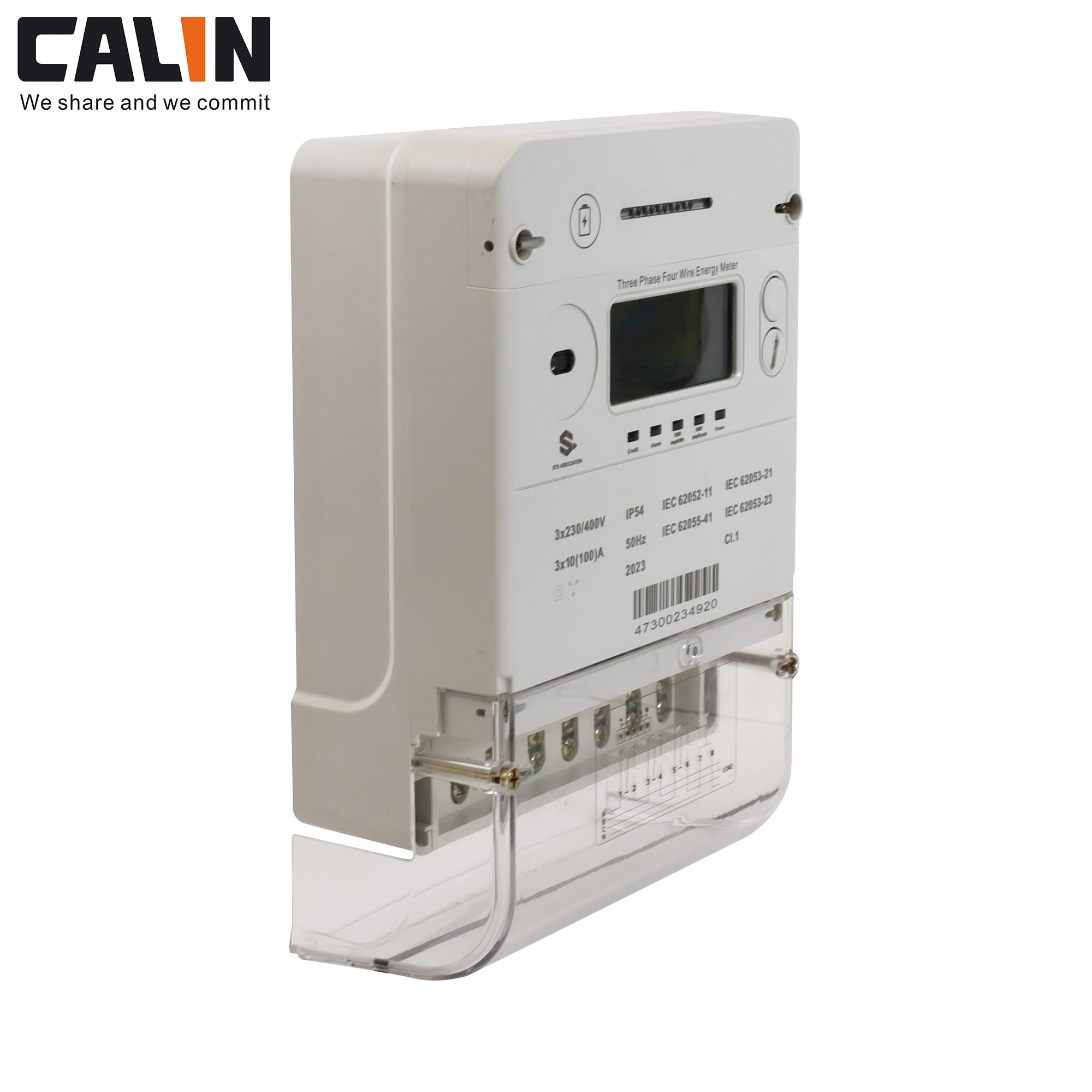 Class1 Accuracy Three-phase Smart Energy Meter with 100 A Max Current and 18 Months Warranty