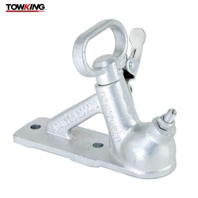 Sturdy 50mm Ball 2000kg Capacity Adjustable Trailer Coupler White