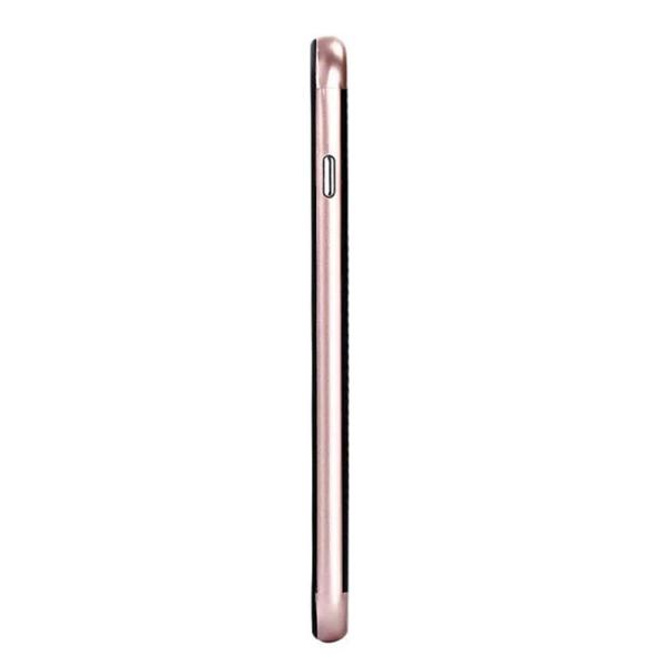 Soft TPU+Plating PC 2 in 1 Anti-drop Cell Phone Case Back Cover For iPhone 7 6s Plus