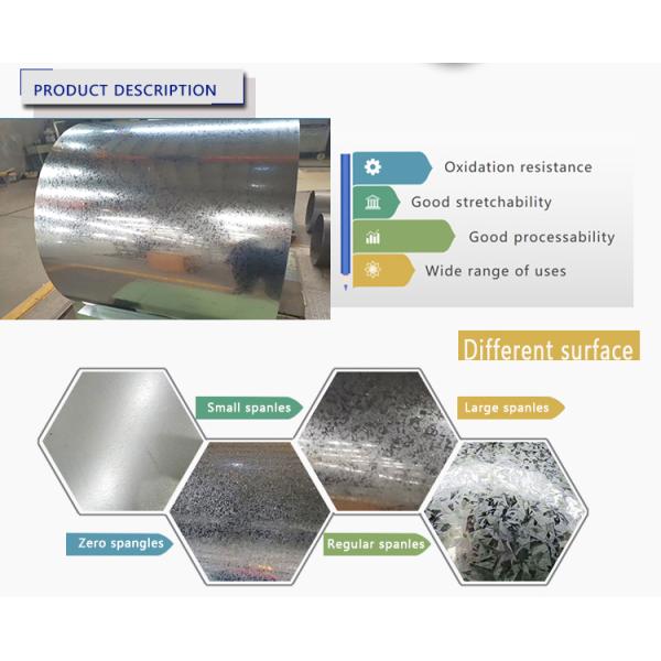 0.12mm-4.0mm Customized Thickness Galvanized Steel Iron Sheet in Roll/Coil Z30-275g Big Spangle for Pipe Production Line