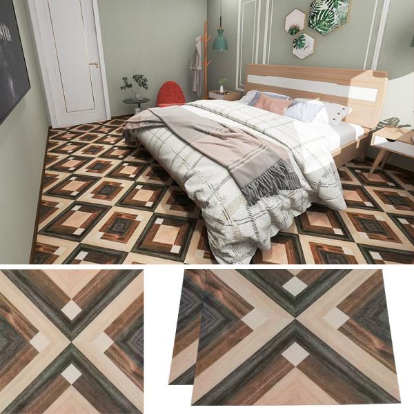 Check Pattern PVC Vinyl Flooring Self Adhesive Peel and Stick 400mm*400mm Size 1.5mm Thickness