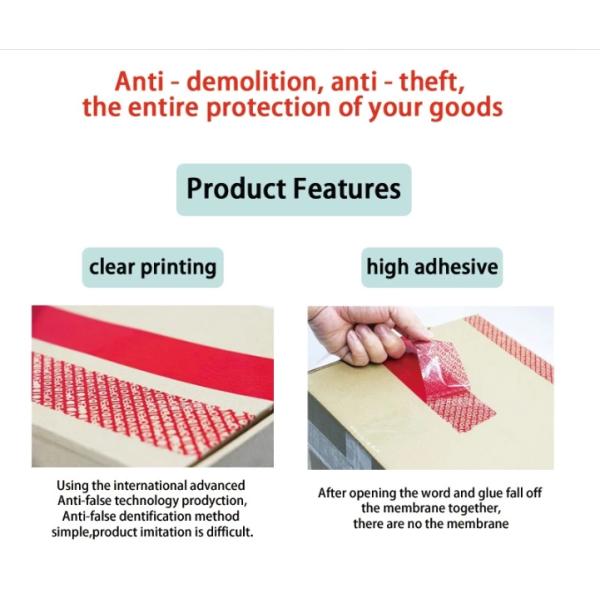 25 36 50 Micron Single Sided Full Transfer Anti Theft Tape