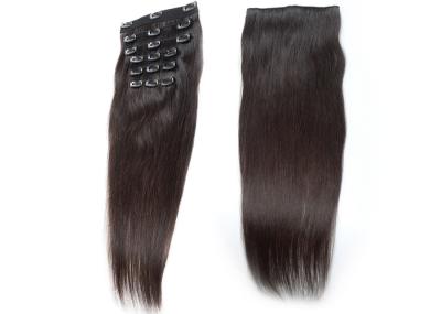 Grampo elegante brilhante na cor personalizada do cabelo extensões naturais para mulheres negras