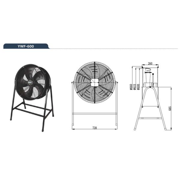 220V / 380V Voltage YWF Series Post Fan Elevator Automatic Rescue Device