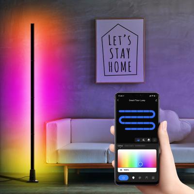 A lâmpada de assoalho 1.5M claro ambiental do RGB Dimmable Height For Home decora