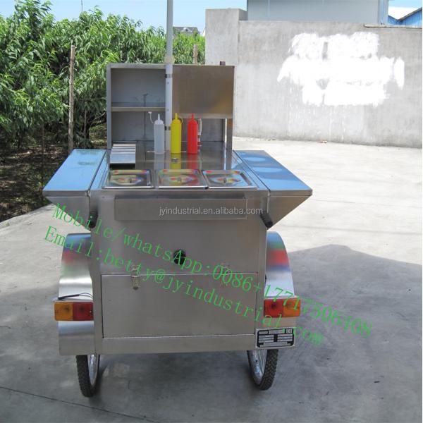 220V Mobile Food Cart Street Vending Tricycle/Electric Hot Dog Cart for Other Purposes