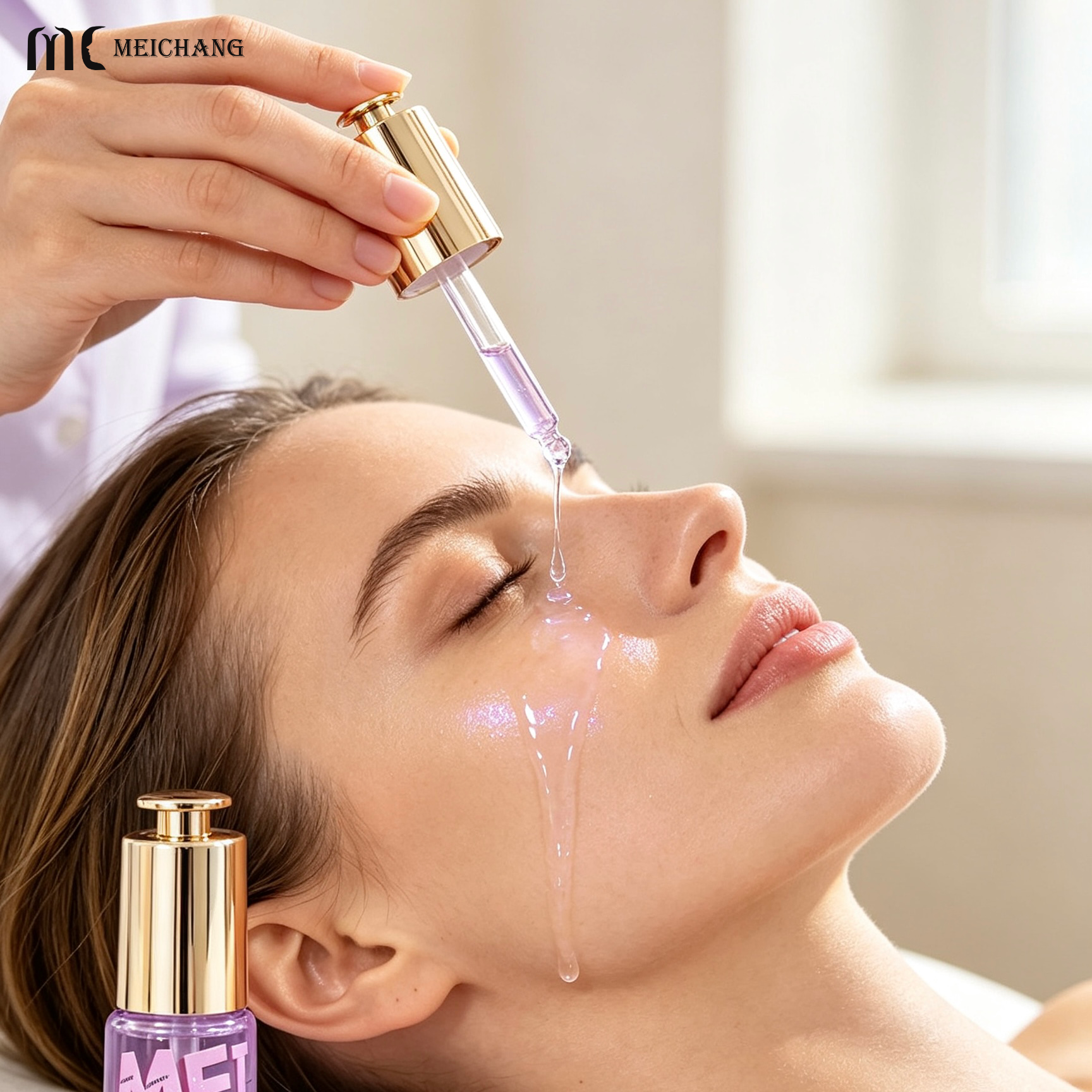 15ml /20ml /30ml /35ml Twist-Press Integrated Dropper Glass Serum Bottle for Professional Skincare(MC-621)
