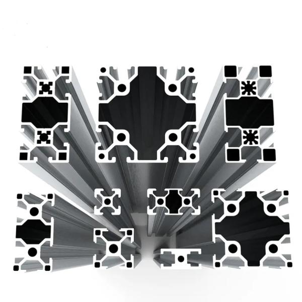 Silver Finish Common Aluminum Profile Shapes In Standard Sizes For Construction