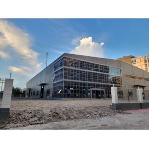 Schools Warehouses Prefabricated Commercial Steel Buildings Q235B Q355B ASTM A36