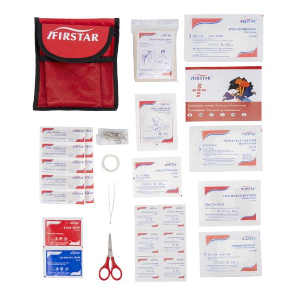 Traveller First Aid Travel Kit In Compact PVC Coated Nylon Bag 18*16*2cm