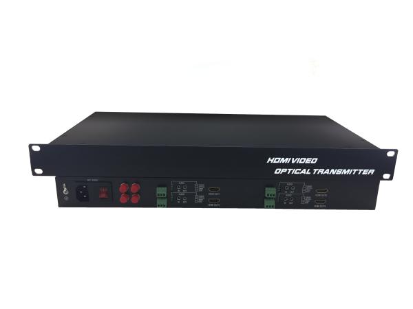 Full HD 4 Channel lossless 1080P/60Hz HDMI with RS232 audio to Fiber Optic Transmitter Receiver 4 core