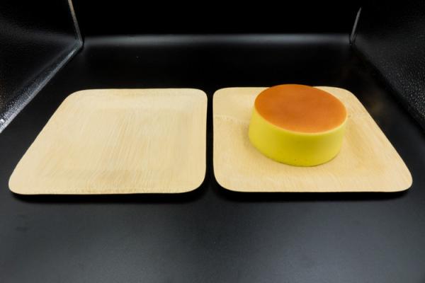 Rectangle Dinner Disposable Bamboo Plate Natural Color Customized