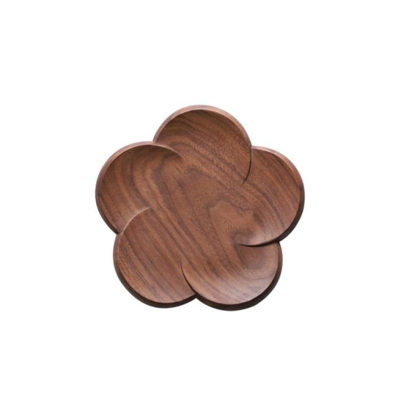 Fashion Cat Claw Shape Walnut Cup Mat Coasters 11.5x12.5x1.2cm for Customized Logo