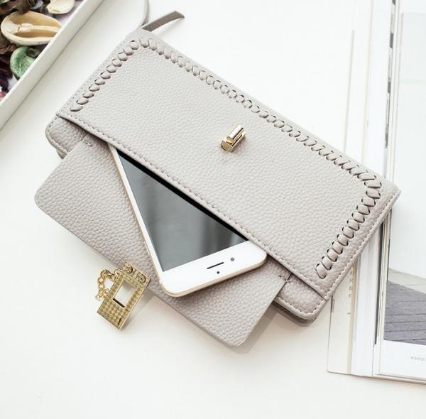 2016 new Ms. wallet long section of Korean zipper large capacity multi-function clutch lock