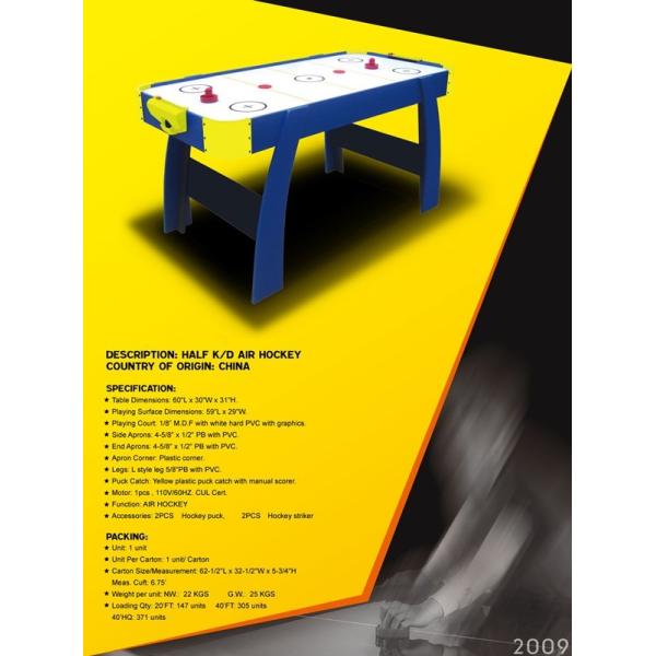 Wood 60 Inch Air Hockey Table , Color Graphics Family Ice Hockey Table
