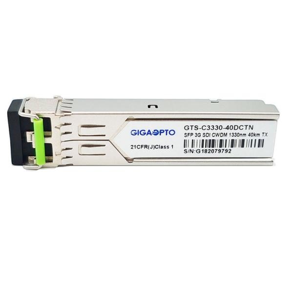 3G-SDI SFP CWDM Single Transmitter Module 1270nm-1610nm 40KM SMF LC DDM Non MSA