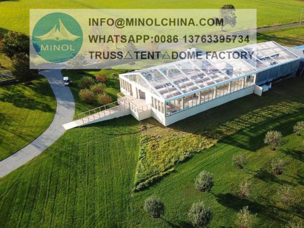 20m Semi Permanent Aluminum Marquee Outdoor Tents For Restaurants