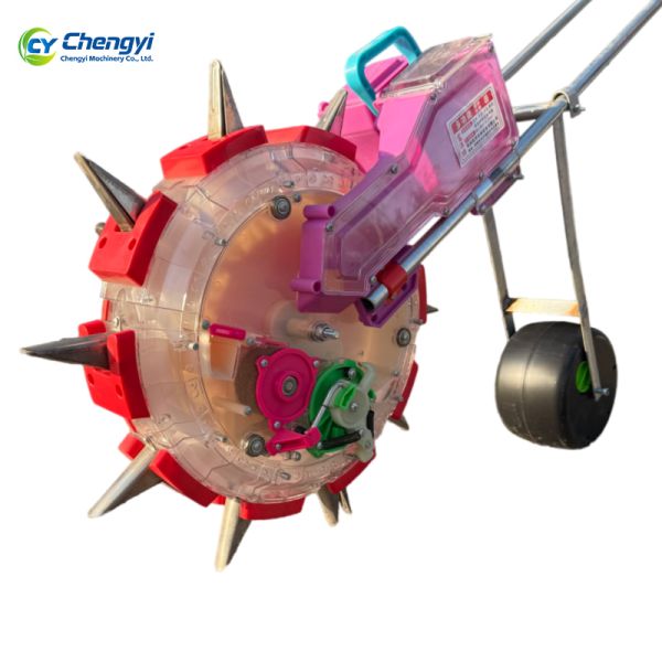 Farmland Cultivation Hand Push Seeder With Large Diameter Push Wheels