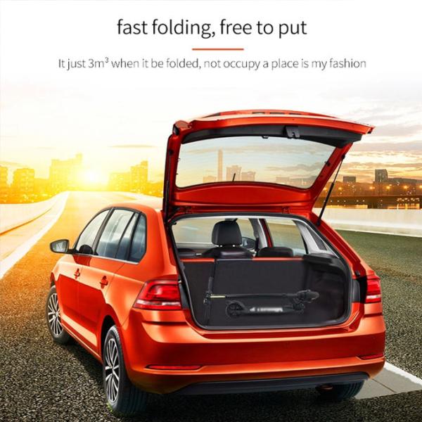 Foldable Powerful Electric Scooter LED Headlight Light Strip 25km/H Max Speed