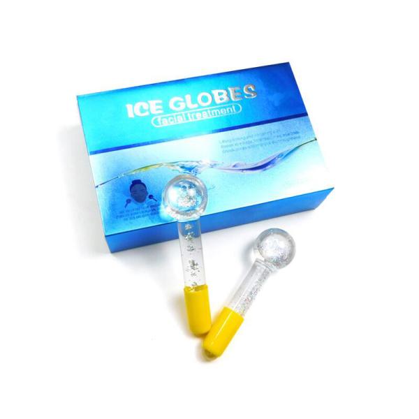 Facial Massage Cooling Globe Borosilicate Glass Ice Globes for Facials Roller Ball Spa Face Lift Beauty Skin Care