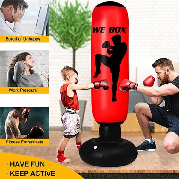 63 inch Standing Heavy Boxing Bag durable thickened material  For Karate