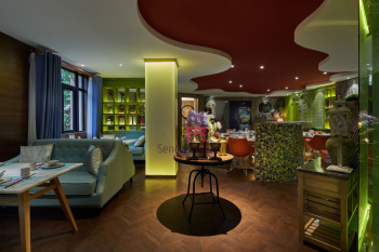 Набор софы ресторана кофейни темы сада, винтажный Дурабле будочки ресторана