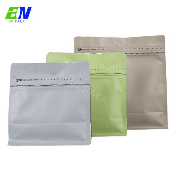 Custom Logo Matt Flat Bottom Pouch With Zipper Gravure Printing
