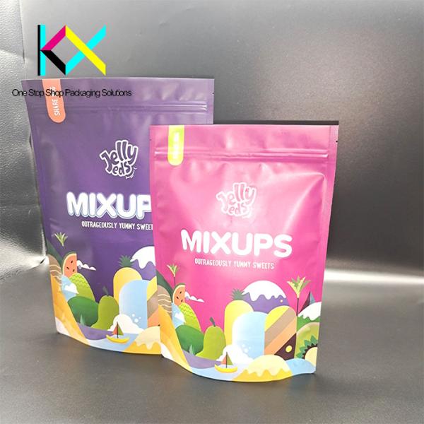 Custom Logo Printed Mylar Aluminum Foil Bags Stand Up Plastic Bag 140um