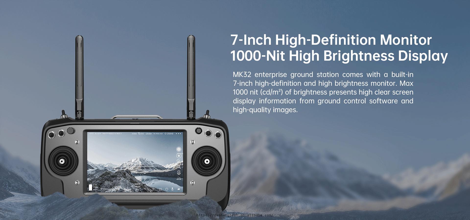 Siyi Mk32 Mini Remote Control 15 Wireless Digital Transmission With Full HD Real-Time Display Dual Model
