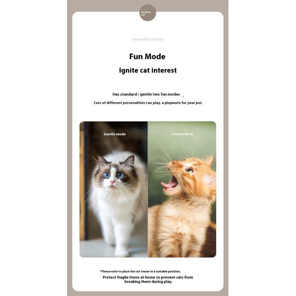 Smart Interactive Eco-Friendly Electric Teaser Cats Laser Toy Cute ABS Material Model Du-TC02 Mobile Phone APP Remote Control