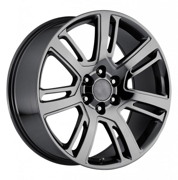 4738 Cadillac Escalade Replica Wheels 24x10 Truck Wheels Fits Gunmetal Mach'D GMC
