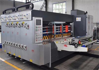 Auto 2 Colors Die Cut Printing Machine , Flexographic Box Printing Machine