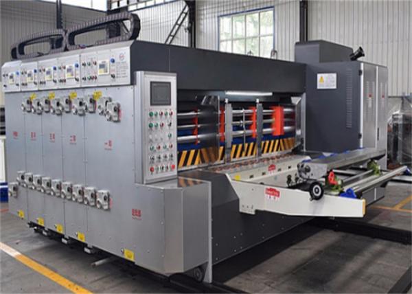 Auto 2 Colors Die Cut Printing Machine , Flexographic Box Printing Machine