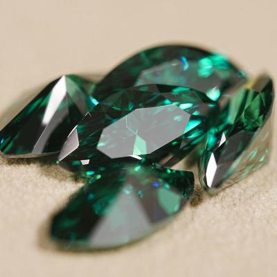 Primary Green VVS1 Loose Moissanite Stone Marquise Brilliant Cut 1 Ct