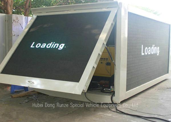 Outdoor LED Billboard Truck , LED Video Display Truck With Left / Right / 3 Sided