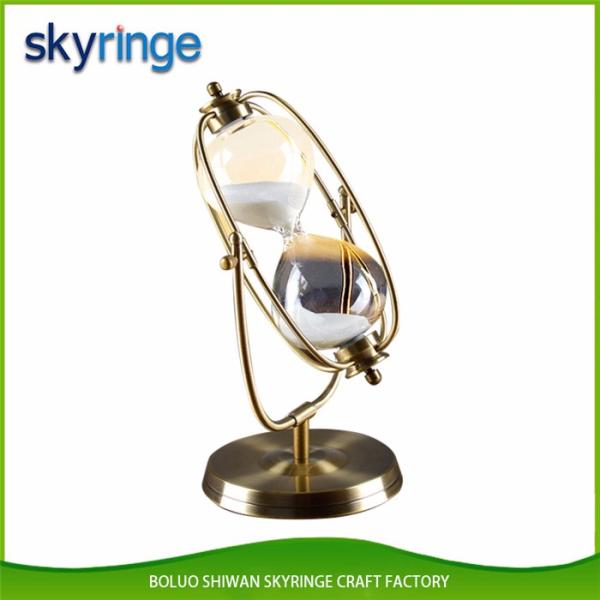 Надутая винтажная минута часов 5 песка часов - мельчайший стиль народного искусства 60