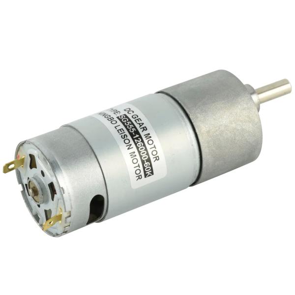 Dia 37mm Motor de caixa de engrenagens elétrica 12v Motor de engrenagem DC de baixa rotação por minuto