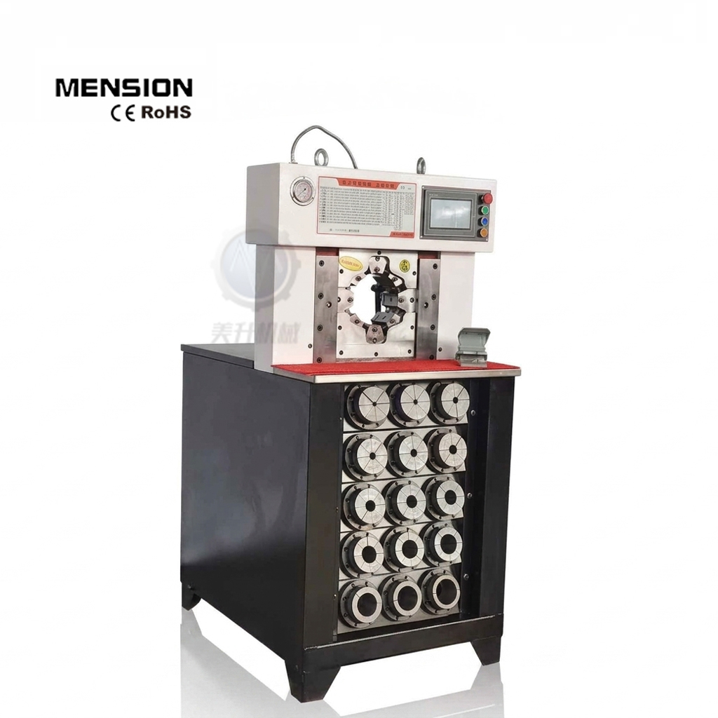 Hydraulic Hose Press Machine with 980T Crimping Force 14-127mm Crimping Range and 27 Die Sets