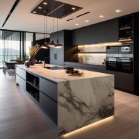 Diseños Modernos de Gabinetes Colgantes de Cocina Empotrados, Personalizados, Duraderos, de Laca Blanca, Juego de Muebles de Cocina