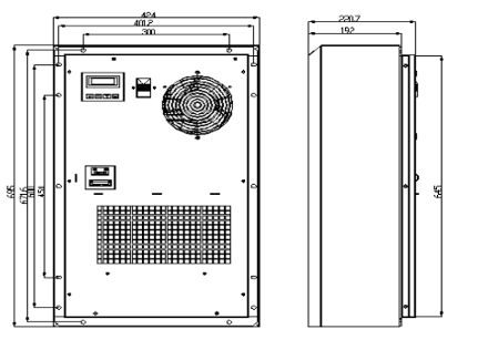 Гальванизированная стальная индикаторная панель СИД кондиционера 1000W машины на открытом воздухе рекламировать