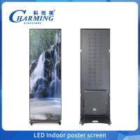 Full Color P2.5 P1.86 P2 Indoor Led Poster Display Screen Wifi USB Piso LED de pé Publicidade Digital Poster Display