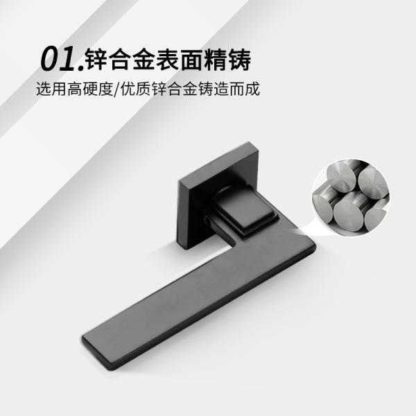 Ручка двери Mortise сплава цинка установила замок спальни 58mm крытый